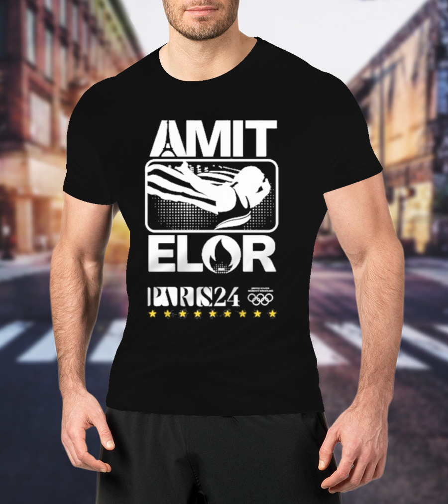 AMIT ELOR PARIS 24 OLYMPICS SWIMMING ICONS T-Shirt