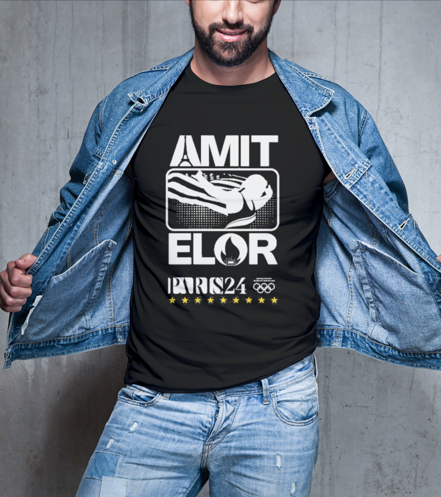 AMIT ELOR PARIS 24 OLYMPICS SWIMMING ICONS T-Shirt