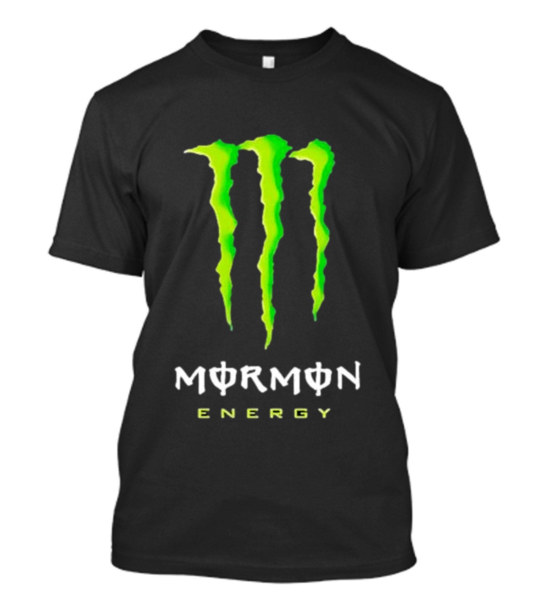 Monster Mormon Energy Green Claw T-Shirt