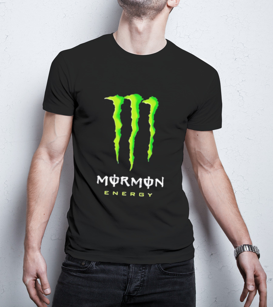 Monster Mormon Energy Green Claw T-Shirt