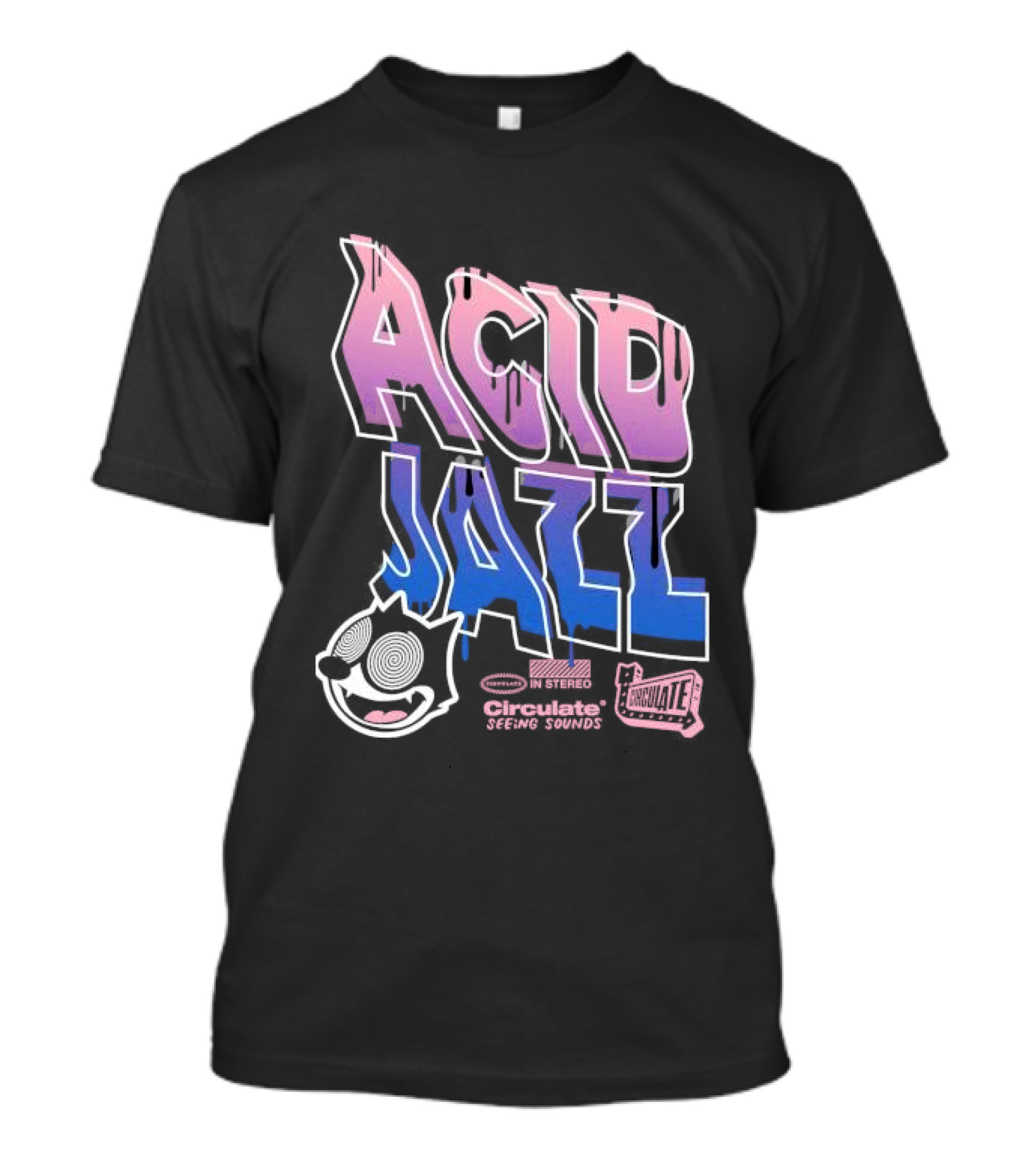 Acid Jazz Circulate Seeing Sounds Housecat In Stereo T-Shirt