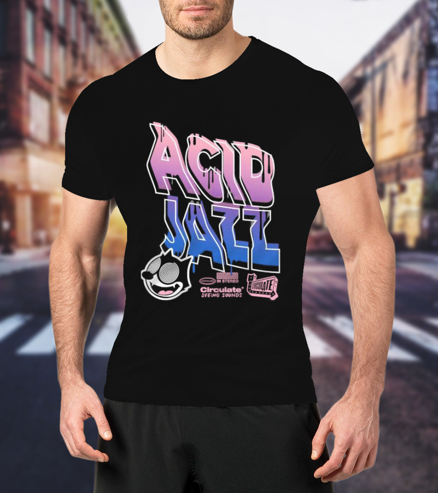 Acid Jazz Circulate Seeing Sounds Housecat In Stereo T-Shirt