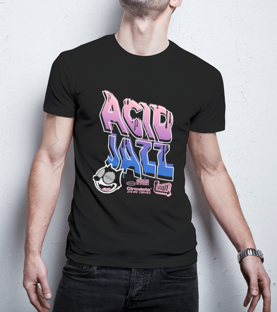 Acid Jazz Circulate Seeing Sounds Housecat In Stereo T-Shirt