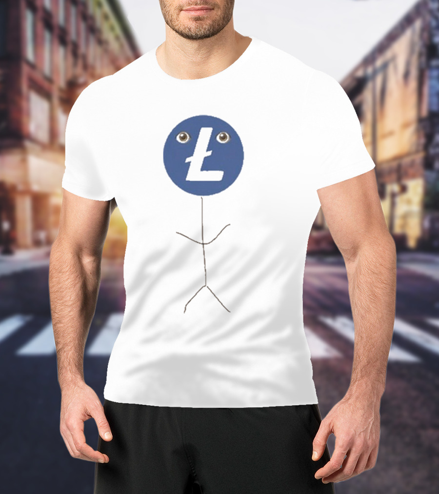 Litecoin Foundation Take The L Stick Figure T-Shirt
