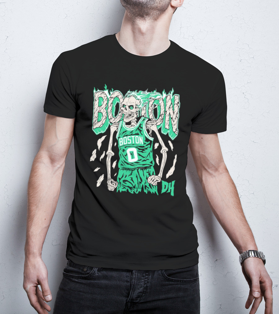 Drip Heads Celtics Boston Skeleton Jersey DH 0 T-Shirt
