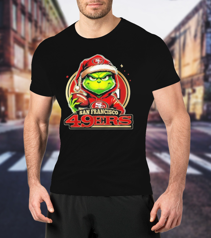 The Grinch San Francisco 49ers Football Mashup T-Shirt