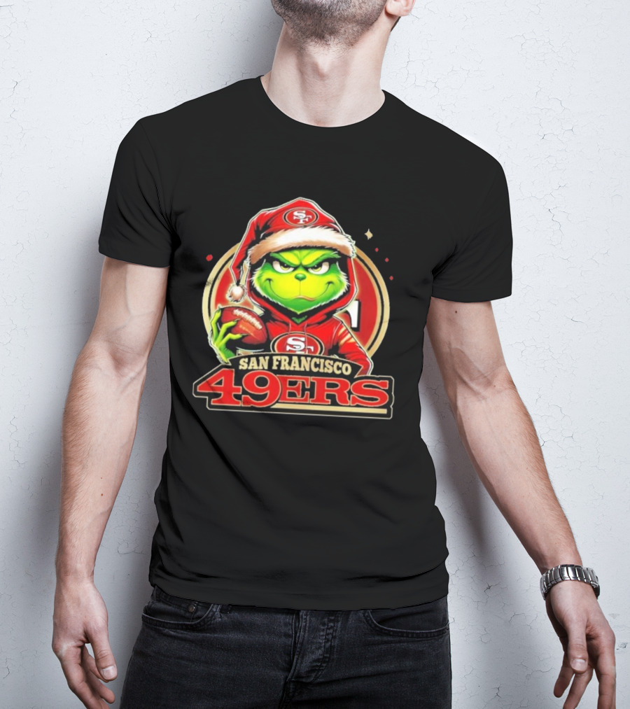The Grinch San Francisco 49ers Football Mashup T-Shirt