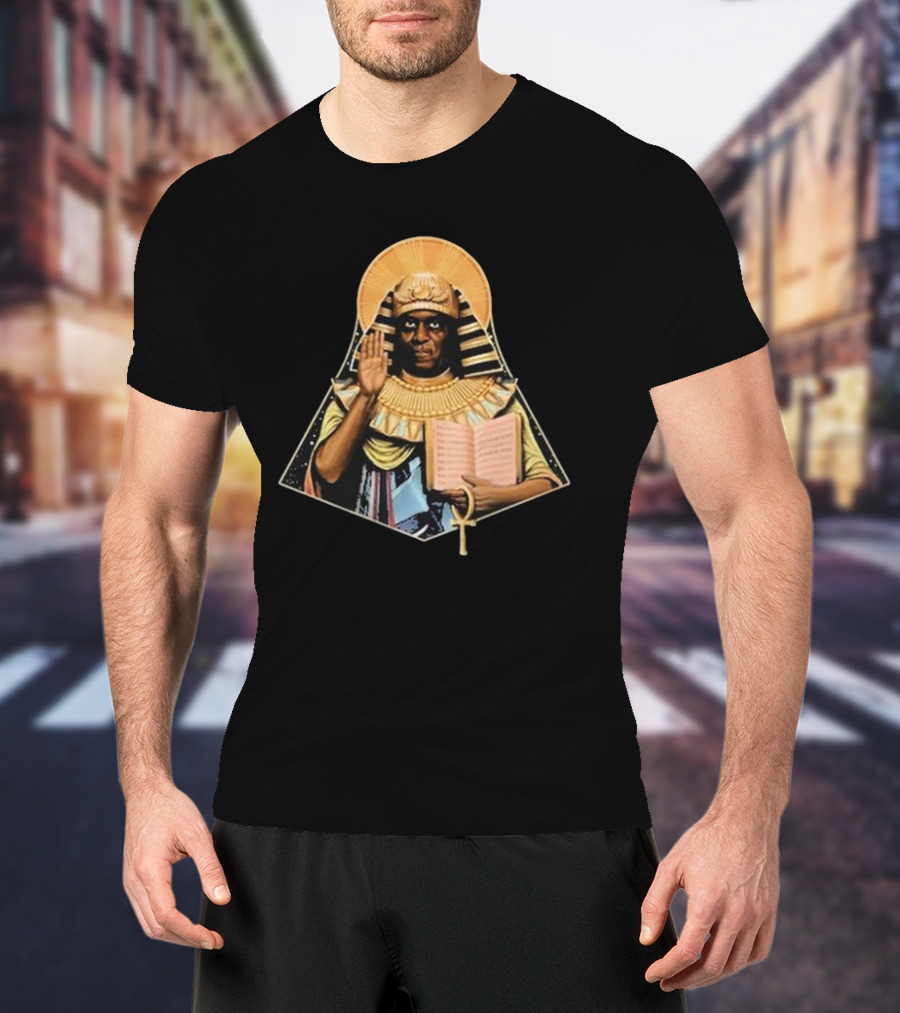 The Jazz Estate Saint Sun Ra Pharaoh Ankh Book Image T-Shirt