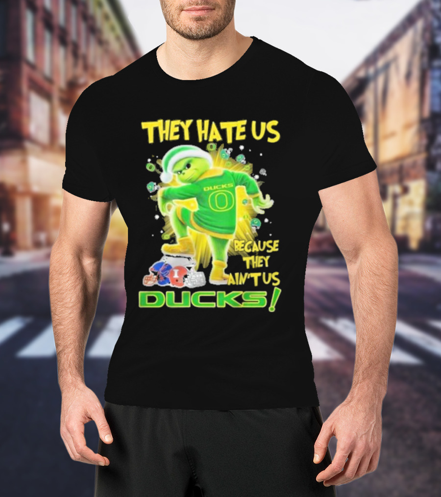 They Hate Us Because They Ain't Us Ducks Merry Christmas T-Shirt