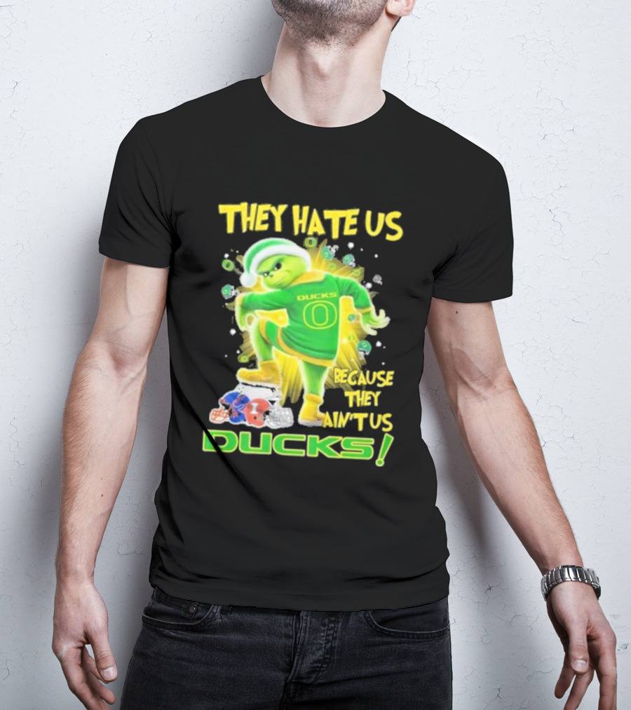 They Hate Us Because They Ain't Us Ducks Merry Christmas T-Shirt
