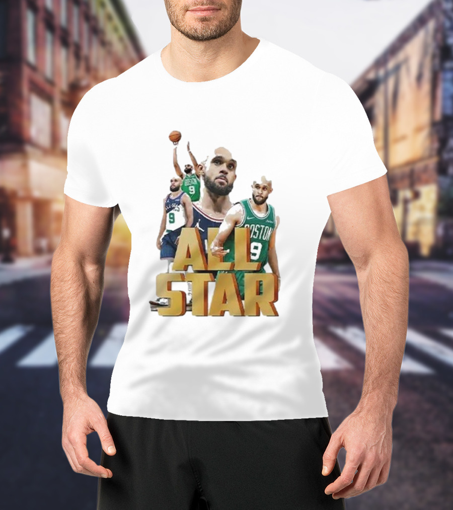 Boston Celtics Derrick White All-Star Player Portrait Collection T-Shirt