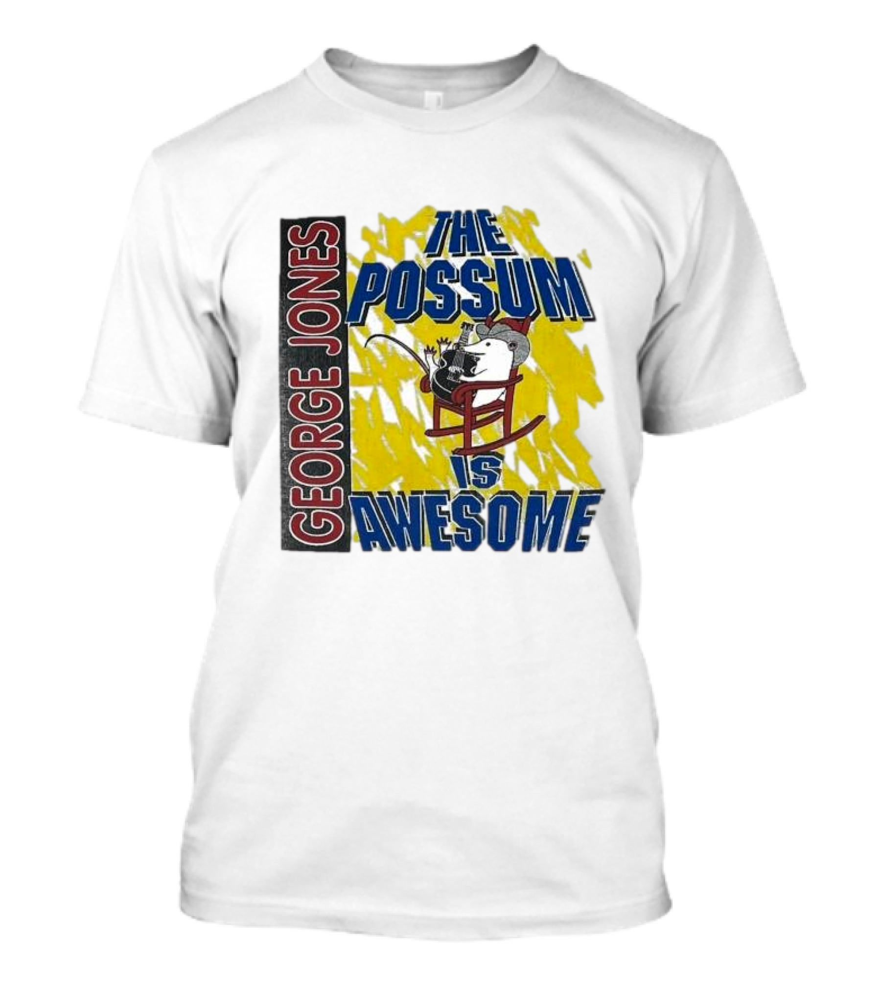 George Jones The Possum Is Awesome Rockin Chair T-Shirt