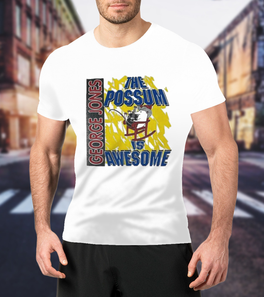 George Jones The Possum Is Awesome Rockin Chair T-Shirt