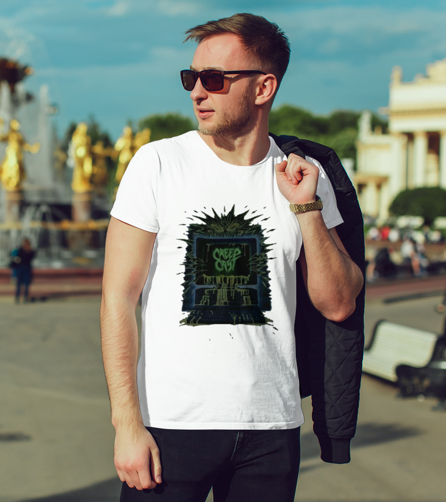 Creep Cast Horror Computer Monster Who Up Creepin T-Shirt