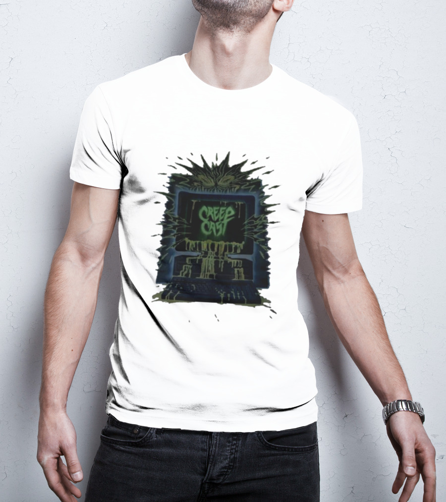 Creep Cast Horror Computer Monster Who Up Creepin T-Shirt
