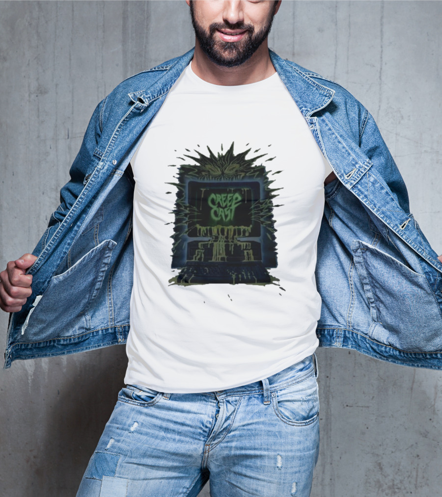 Creep Cast Horror Computer Monster Who Up Creepin T-Shirt