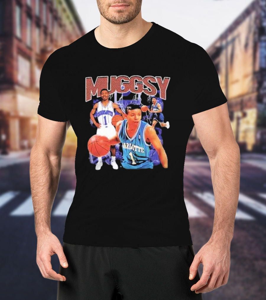 Muggsy Bogues Charlotte Basketball Legend T-Shirt