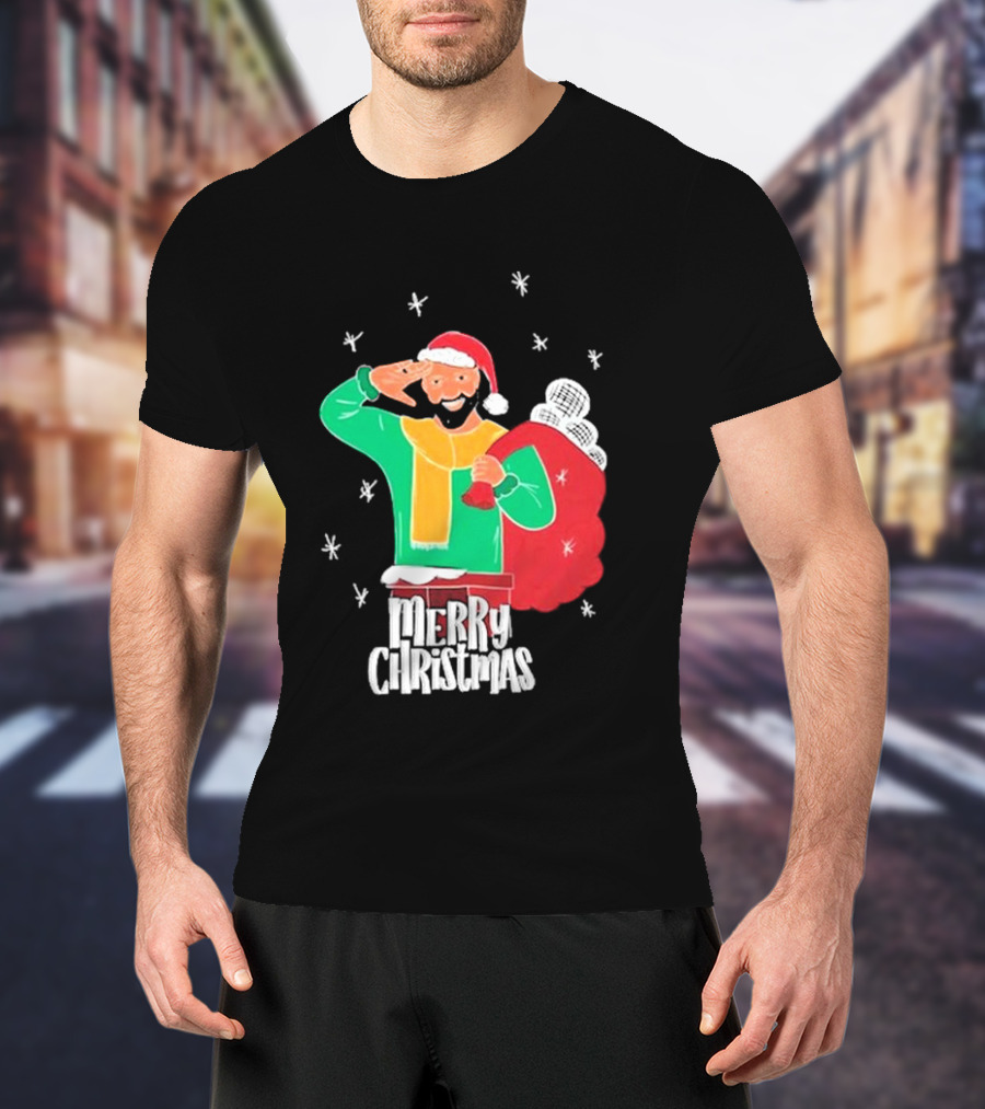 Merry Christmas Jb Gill Santa Holiday Collection T-Shirt