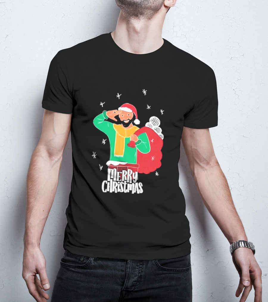Merry Christmas Jb Gill Santa Holiday Collection T-Shirt