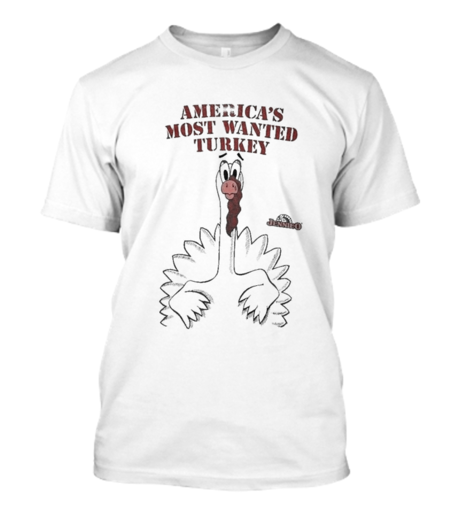 Thanksgiving America's Most Wanted Turkey Jennie O 90s Single Stitch T-Shirt