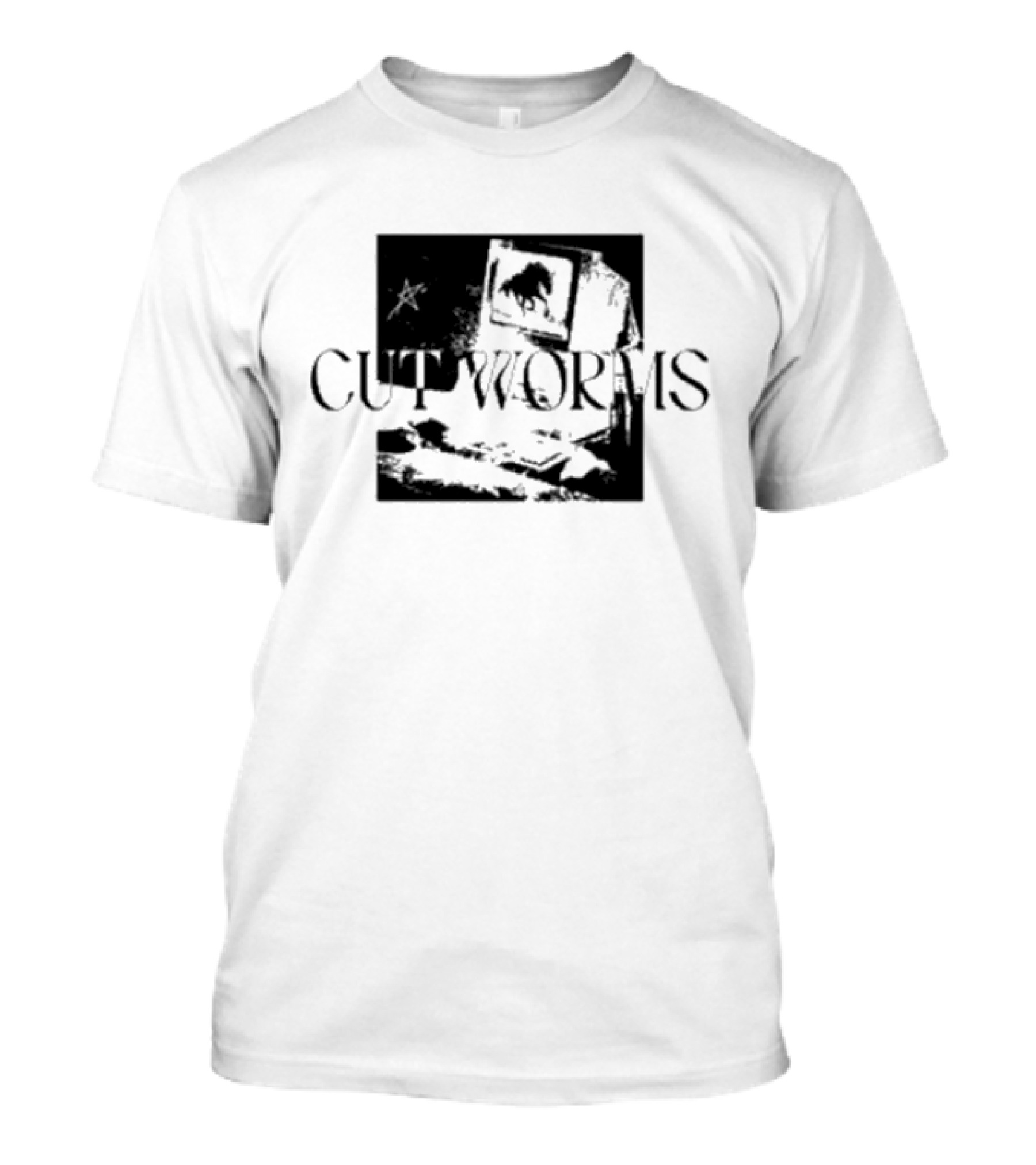 Cut Worms Horse Star TV Screen T-Shirt
