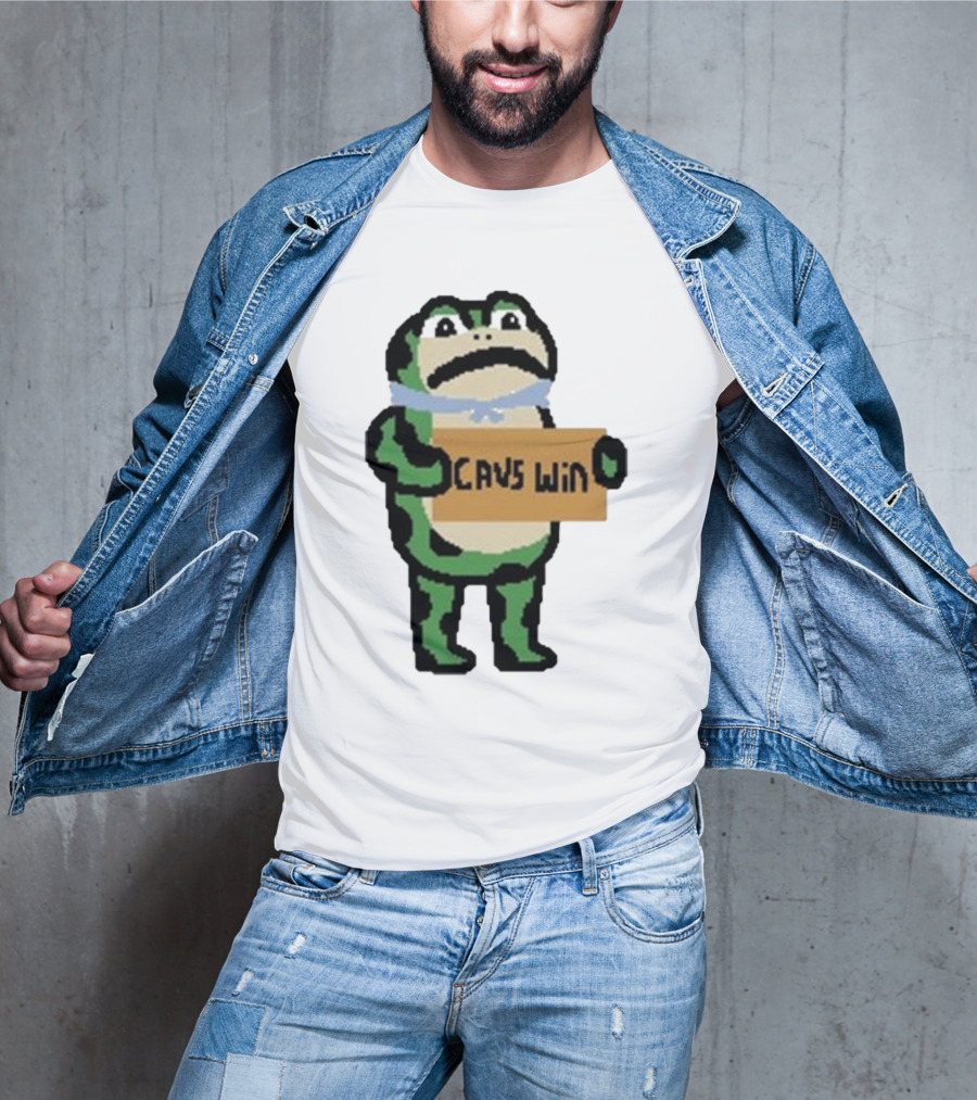 Cavs Win Victory Frog Pixel T-Shirt