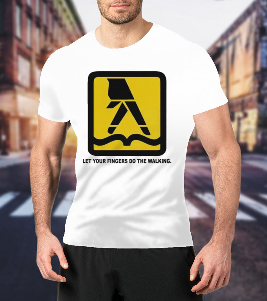 Yellow Pages Let Your Fingers Do The Walking Iconic T-Shirt