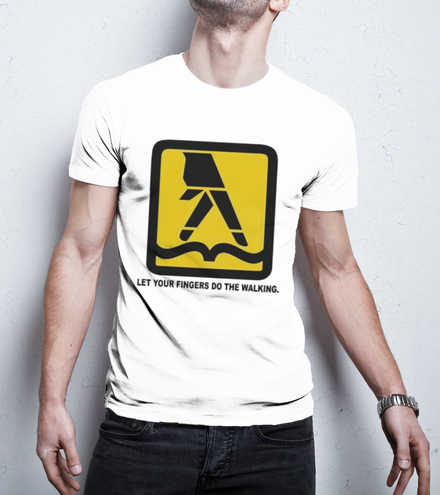 Yellow Pages Let Your Fingers Do The Walking Iconic T-Shirt