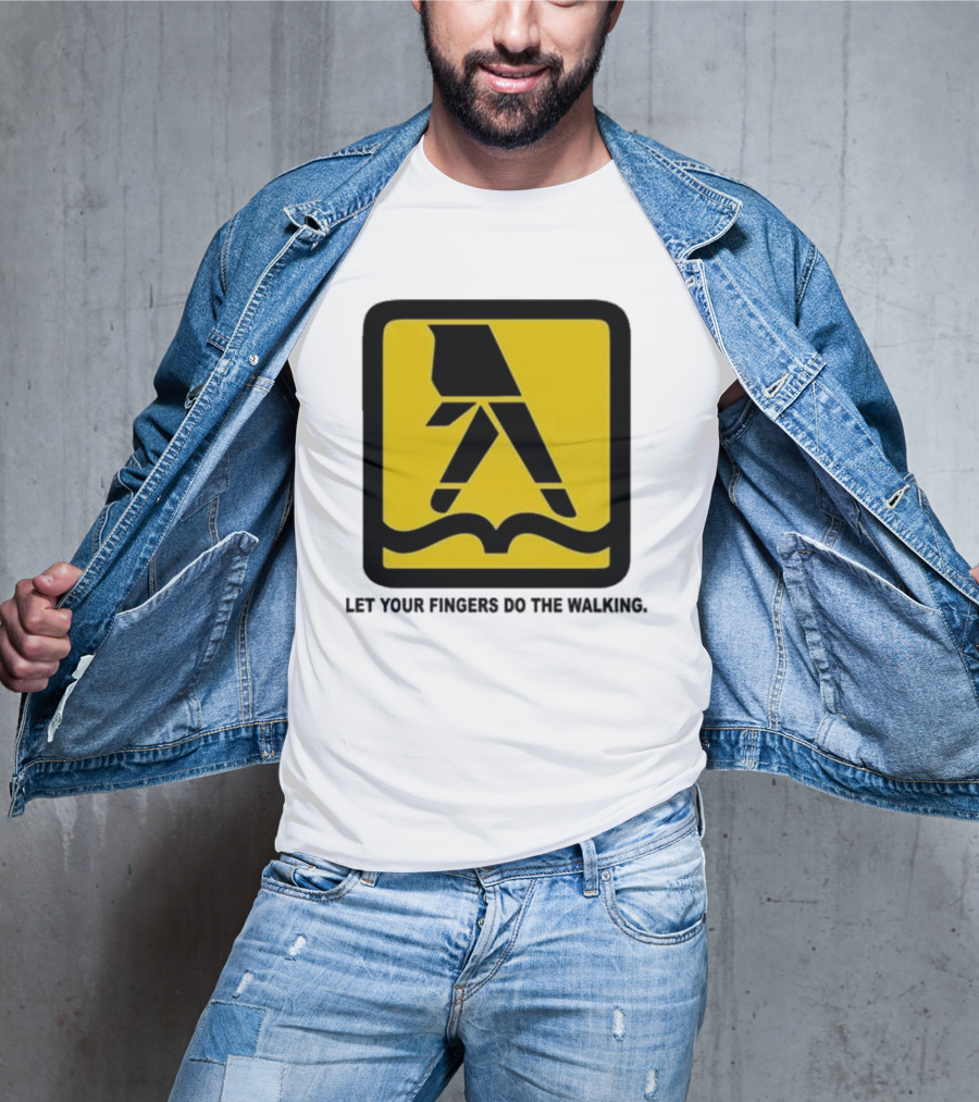 Yellow Pages Let Your Fingers Do The Walking Iconic T-Shirt
