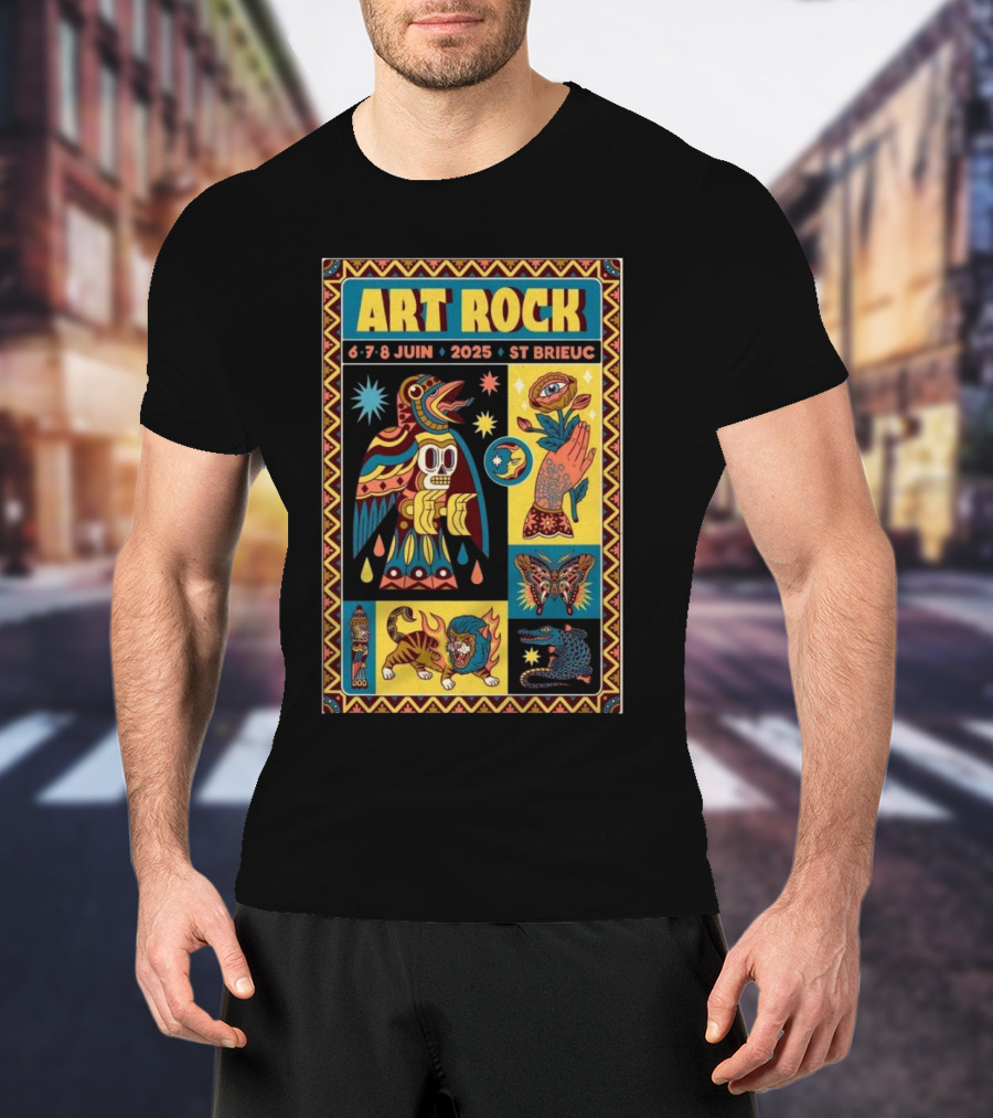 Art Rock Festival 2025 St Brieuc June 6-8 Bretagne France T-Shirt