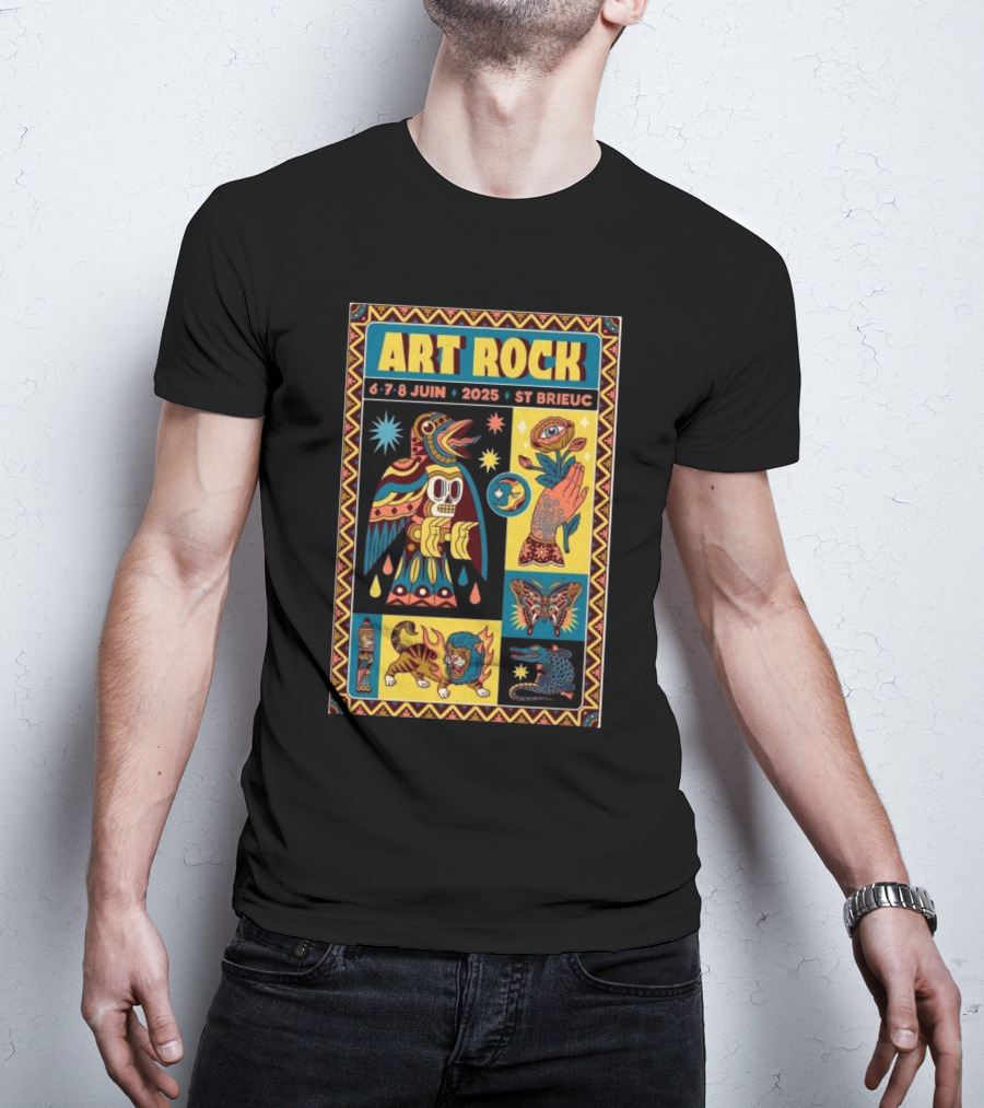 Art Rock Festival 2025 St Brieuc June 6-8 Bretagne France T-Shirt