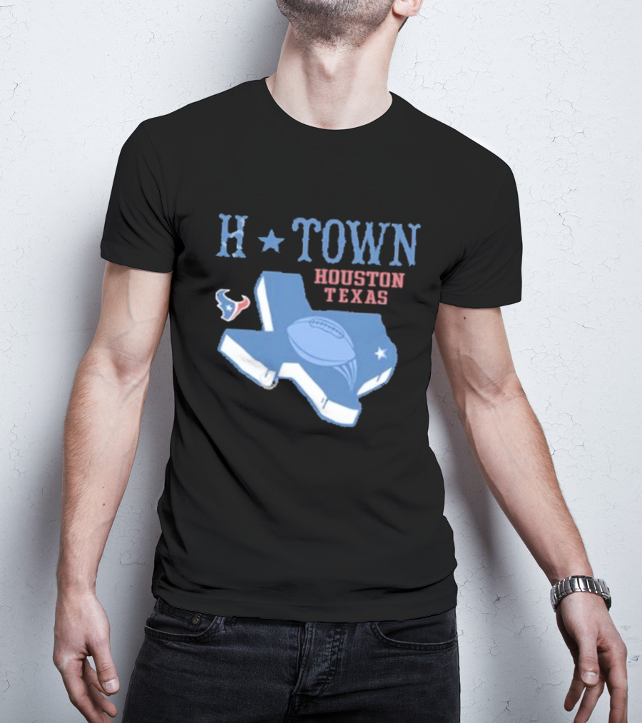H-Town Houston Texas Football Texans T-Shirt