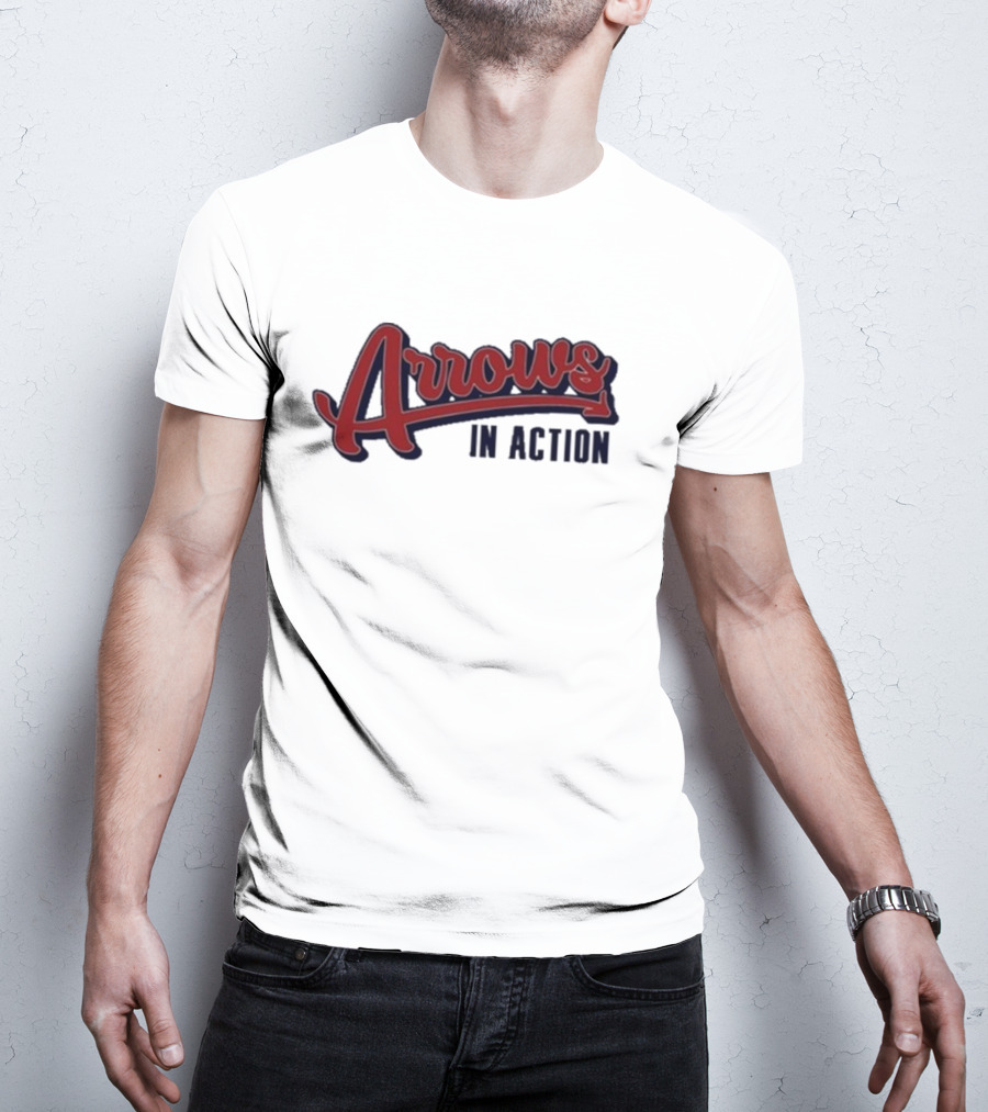 Arrows In Action Vintage Athletic Script T-Shirt