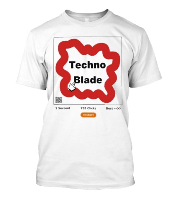 Technoblade 1 Second 732 Clicks Best Infinity Restart T-Shirt