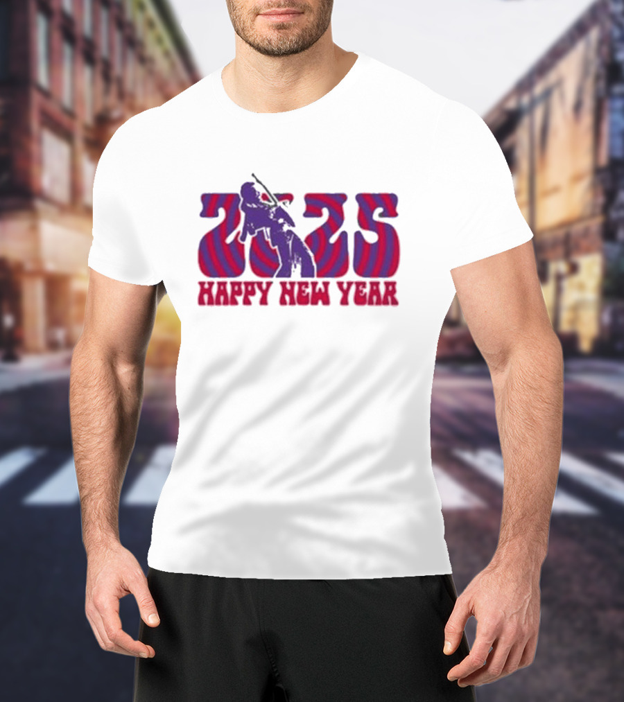 Jimi Hendrix 2025 Happy New Year T-Shirt