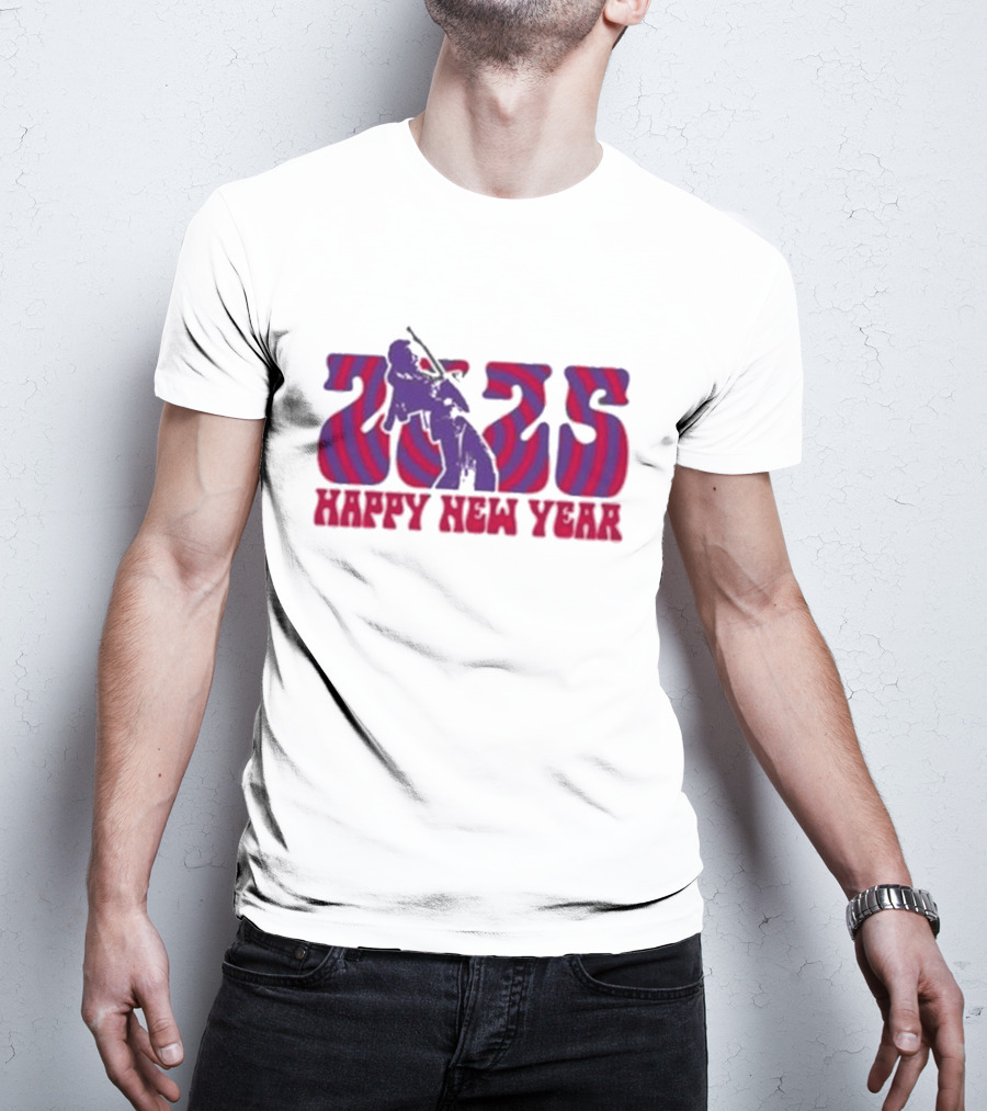 Jimi Hendrix 2025 Happy New Year T-Shirt