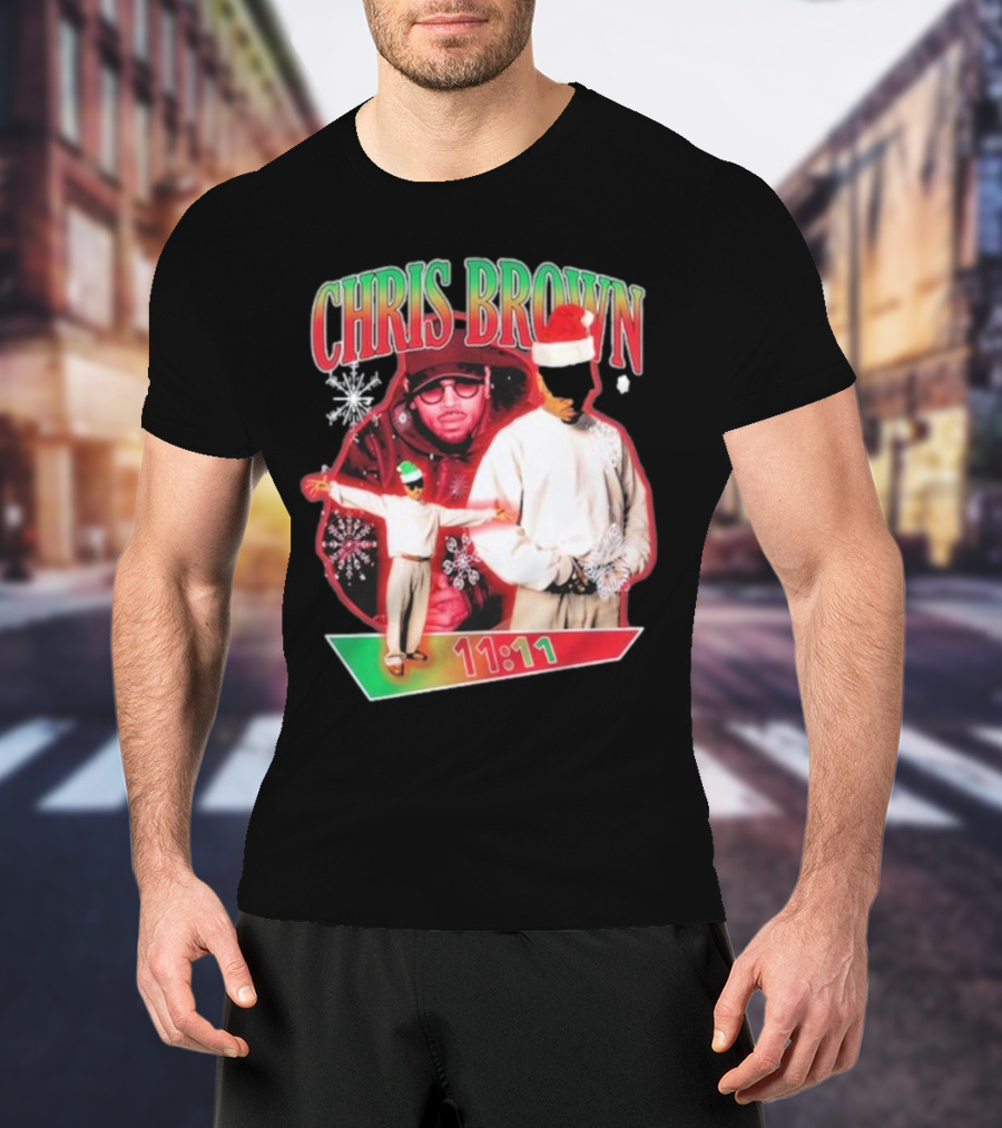 Chris Brown 11:11 Star Struck Christmas T-Shirt