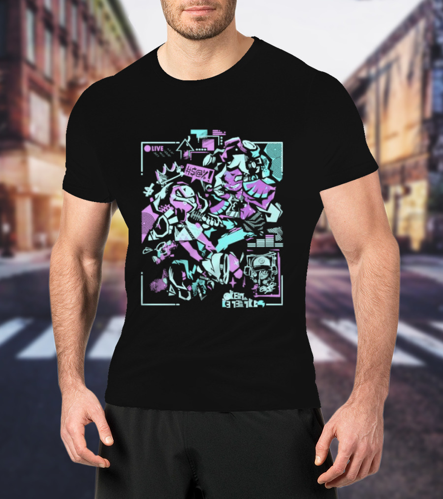 Splatoon Inspired Don't Get Cooked Gaming Art Brian Shepard T-Shirt