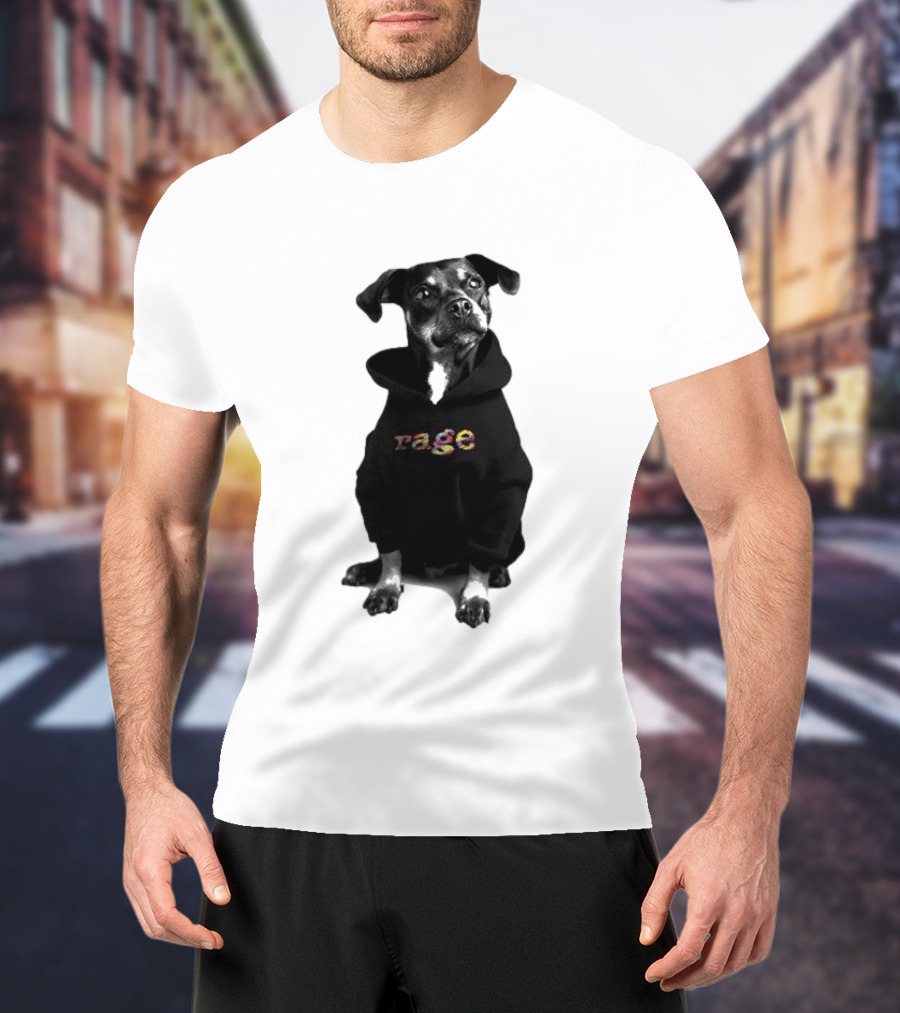 Rage Dog In T-Shirt