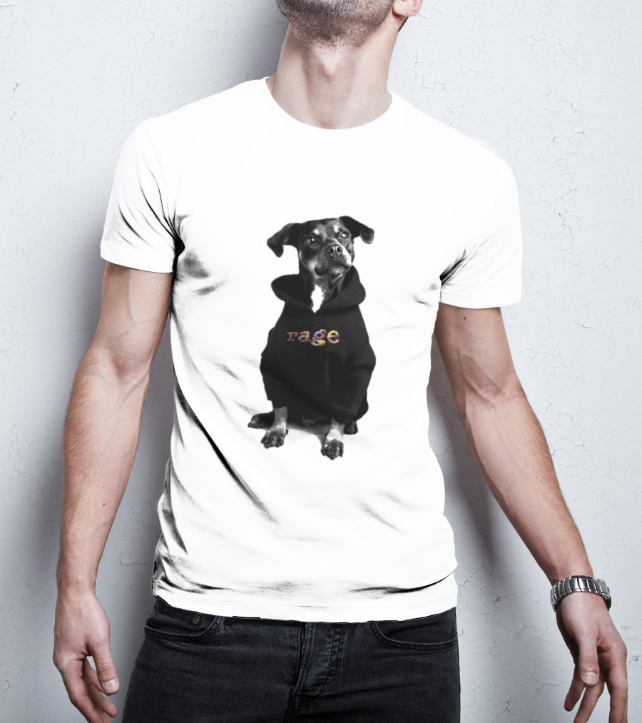 Rage Dog In T-Shirt