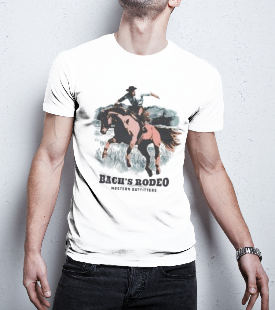 Bach’s Rodeo Western Outfitters Cowboy Horse Adventure T-Shirt