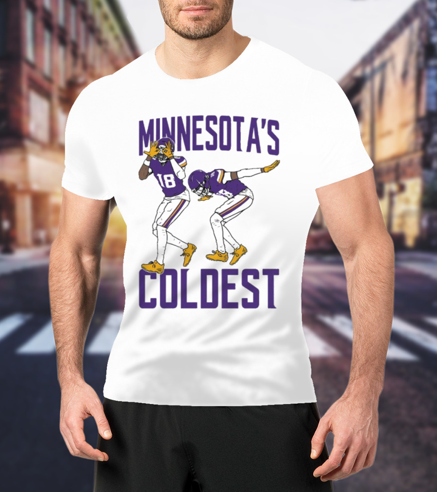 Minnesota’s Coldest Justin Jefferson 18 Football Moves T-Shirt
