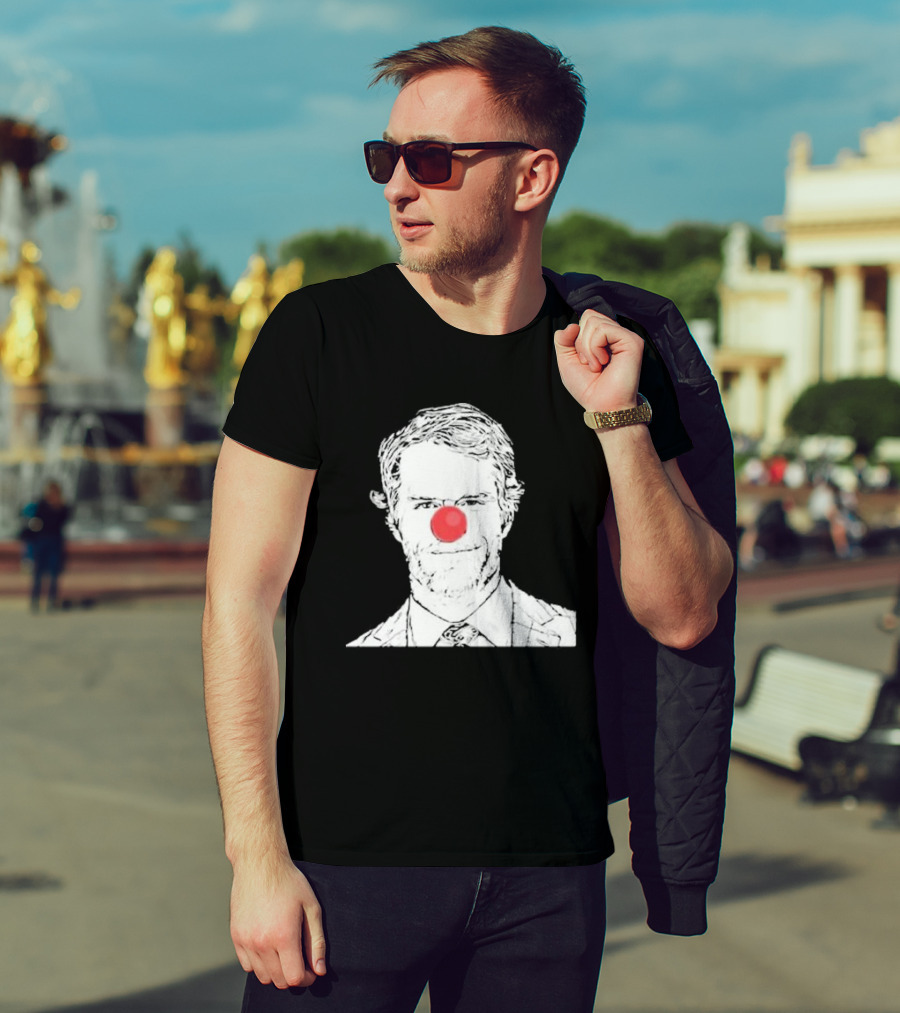 Bleed Philly Greg Olsen Clown Portrait With Red Nose T-Shirt