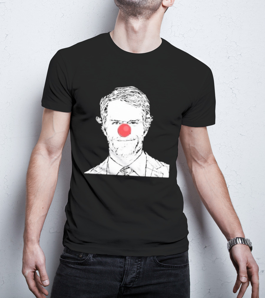 Bleed Philly Greg Olsen Clown Portrait With Red Nose T-Shirt