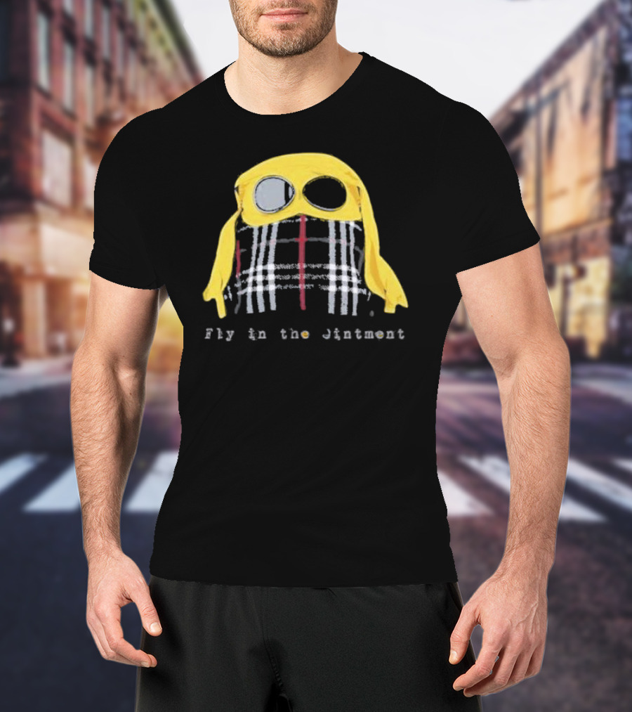 Fly In The Jintment Yellow Hat Plaid T-Shirt