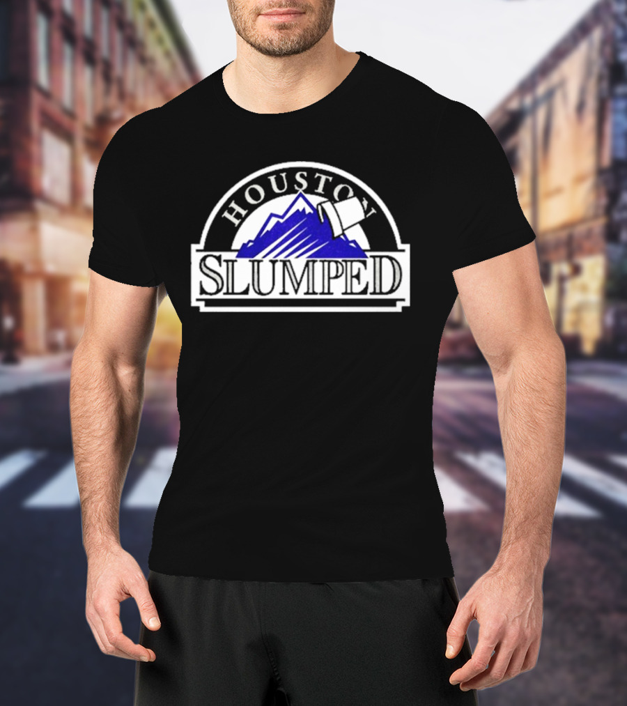 Houston Slumped Purple Mountain T-Shirt