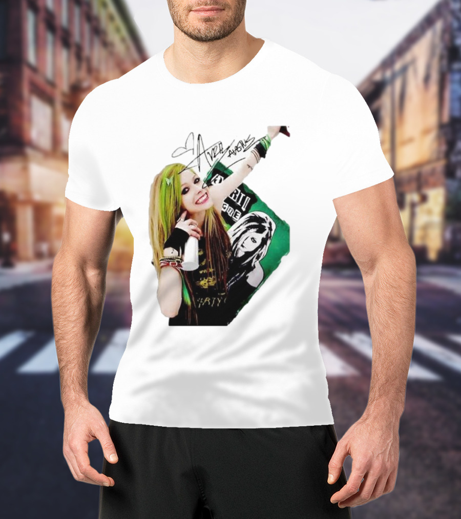 Avril Lavigne Signature Charity Me Img Green Energy Vibe T-Shirt