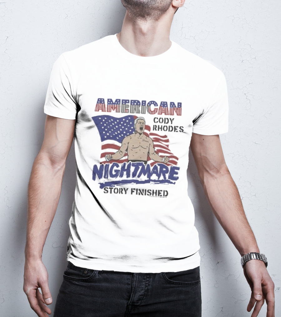 Cody Rhodes American Nightmare Story Finished USA Flag T-Shirt