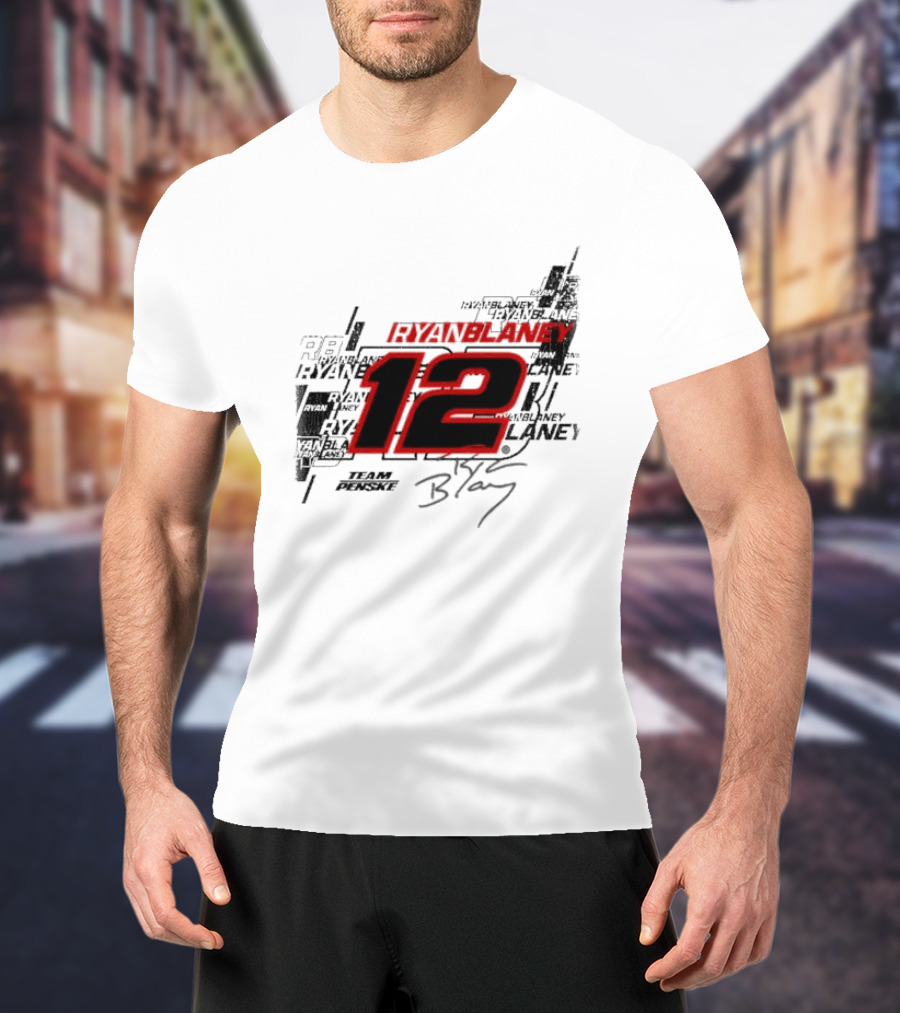 Ryan Blaney 12 Team Penske Signature Racing T-Shirt