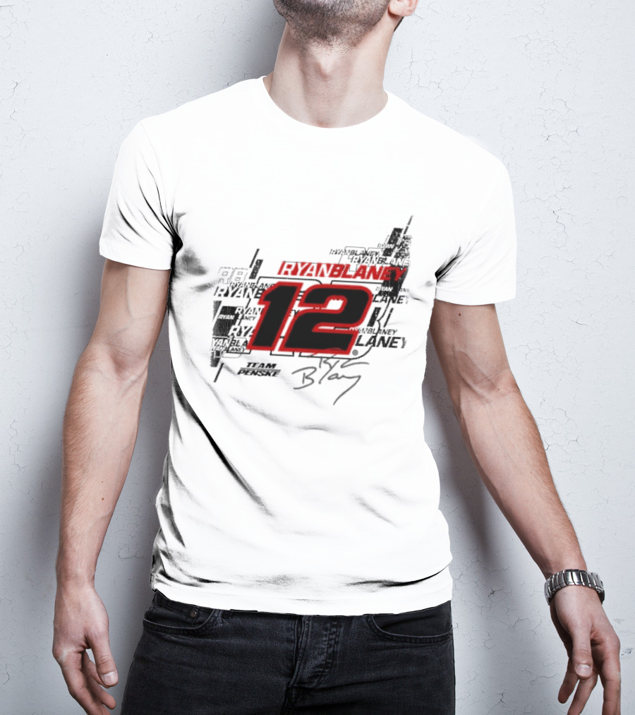 Ryan Blaney 12 Team Penske Signature Racing T-Shirt